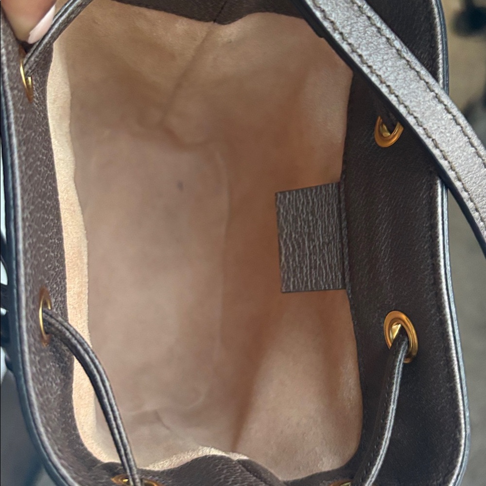 Gucci Signature Brown and Green Crossbody Bag - Picture 6 of 6